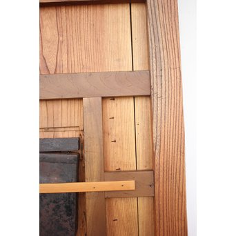 総欅大金具格子蔵戸　W975Y 