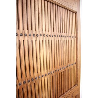 総欅大金具格子蔵戸　W975Y 