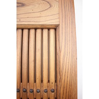 総欅大金具格子蔵戸　W975Y 