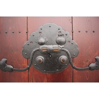 巾着金具 格子蔵戸　W976 