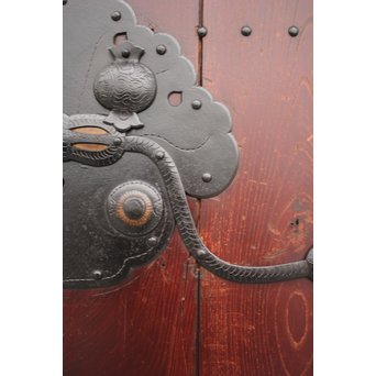 巾着金具 格子蔵戸　W976 