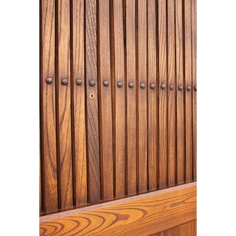 総欅格子蔵戸　W977 