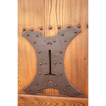 総欅格子蔵戸　W977 