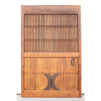 総欅格子蔵戸　W977