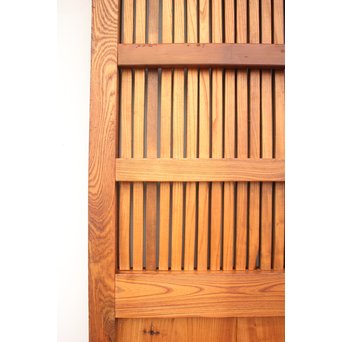 総欅格子蔵戸　W977 