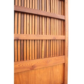 総欅格子蔵戸　W977 