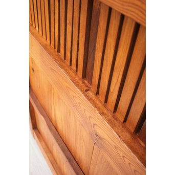 総欅格子蔵戸　W977 