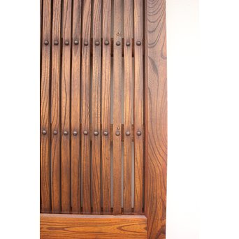 総欅格子蔵戸　W977 