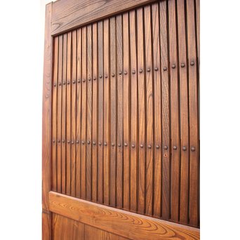 総欅格子蔵戸　W977 