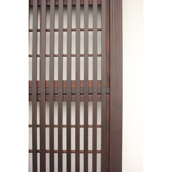 障子枠付 黒格子戸　L1003 