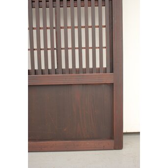 障子枠付 黒格子戸　L1003 