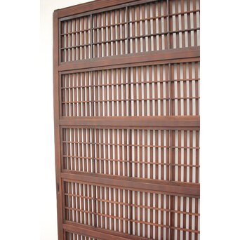 障子枠付 黒格子戸　L1003 