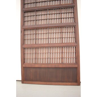 障子枠付 黒格子戸　L1003 