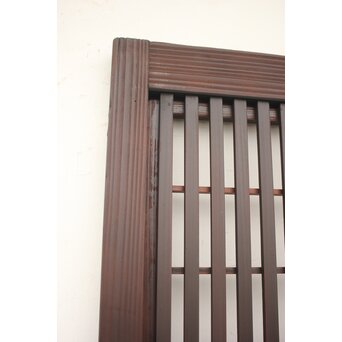 障子枠付 黒格子戸　L1003 