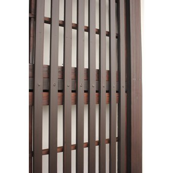 障子枠付 黒格子戸　L1003 