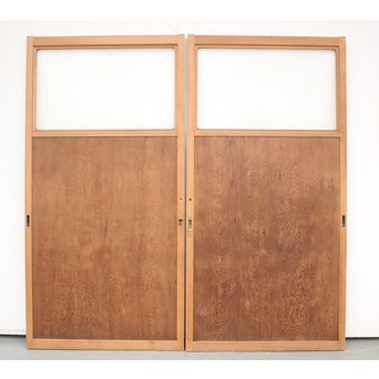 秋田杉/屋久杉系 一枚板雪隠戸 2枚1組　GD1251YD