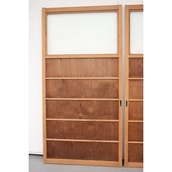 秋田杉/屋久杉系 一枚板雪隠戸 2枚1組　GD1251YD 