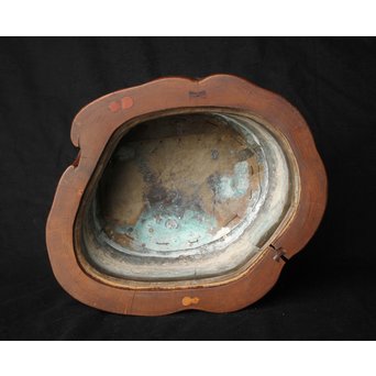 瓢箪漢詩彫 [知足以自誡] 火鉢　X157 