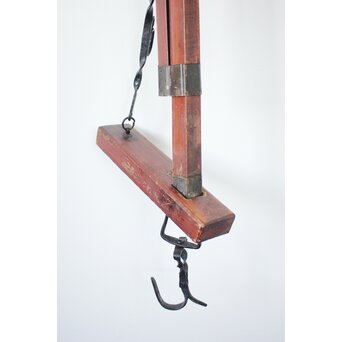 角材の自在鉤 赤　X159 