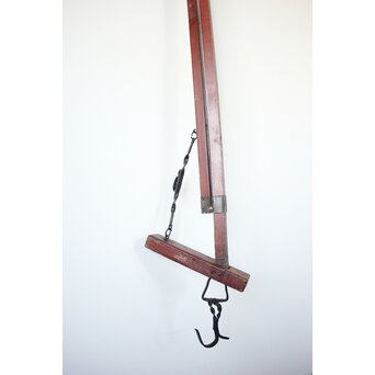 角材の自在鉤 赤　X159 