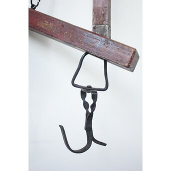 角材の自在鉤 赤　X159 