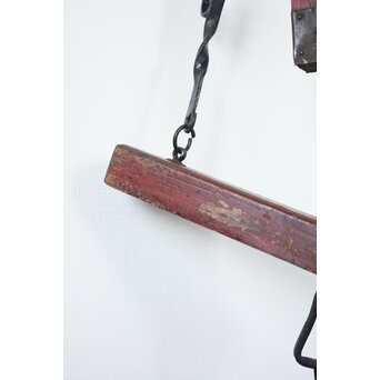 角材の自在鉤 赤　X159 