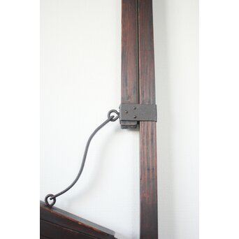 角材の自在鉤 黒　X160 