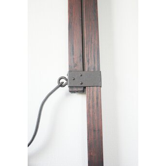 角材の自在鉤 黒　X160 