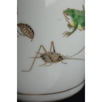 大日本邦山製 昆虫徳利一対　P156 