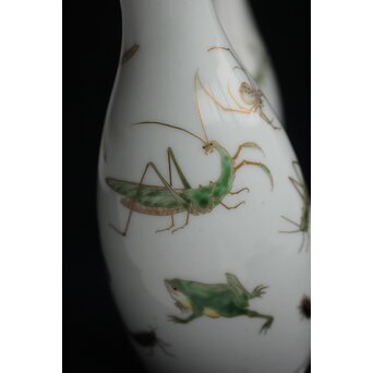 大日本邦山製 昆虫徳利一対　P156 