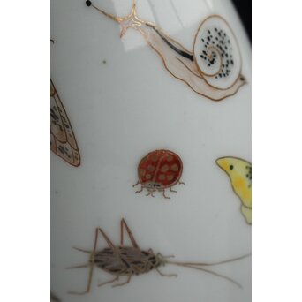 大日本邦山製 昆虫徳利一対　P156 