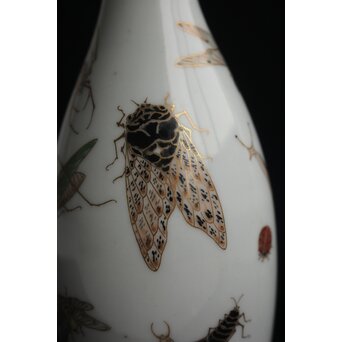 大日本邦山製 昆虫徳利一対　P156 