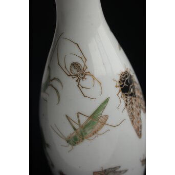 大日本邦山製 昆虫徳利一対　P156 