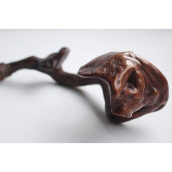 霊芝 木彫如意　X162 