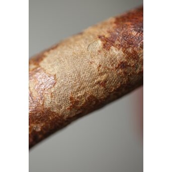 霊芝 木彫如意　X162 