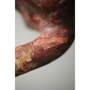 霊芝 木彫如意　X162 