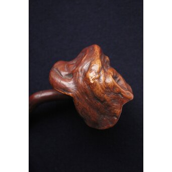 霊芝 木彫如意　X162 