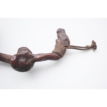 霊芝 木彫如意　X162 