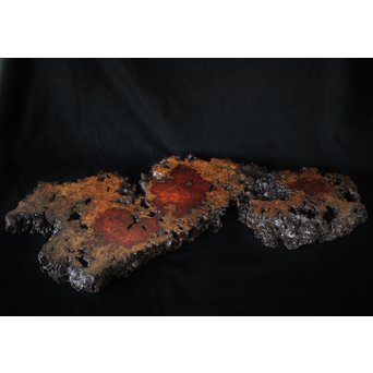 花梨 瘤玉杢 一枚板 花台/敷台　X163 