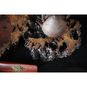 花梨 瘤玉杢 一枚板 花台/敷台　X163 