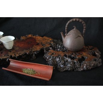 花梨 瘤玉杢 一枚板 花台/敷台　X163 