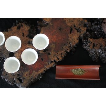 花梨 瘤玉杢 一枚板 花台/敷台　X163 