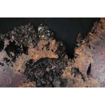 花梨 瘤玉杢 一枚板 花台/敷台　X163 