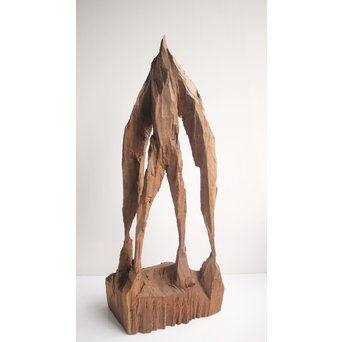 田中坦三 木端彫刻　X165 