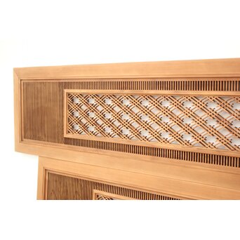 筬と組子欄間 2枚1組　R2492 