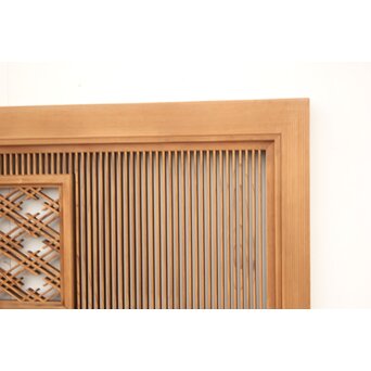 筬と組子欄間 2枚1組　R2492 