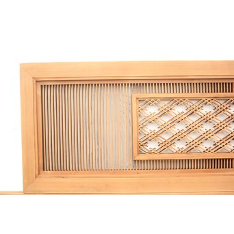 筬と組子欄間 2枚1組　R2492 