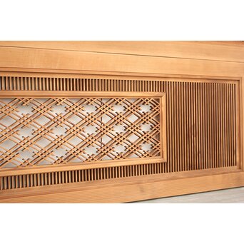 筬と組子欄間 2枚1組　R2492 