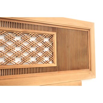 筬と組子欄間 2枚1組　R2492 