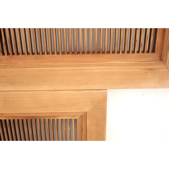 筬と組子欄間 2枚1組　R2492 